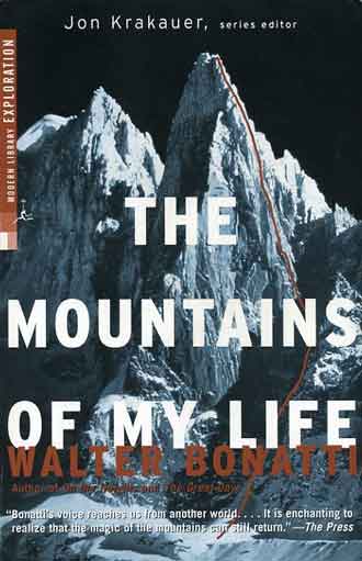 Gasherbrum IV book - The Mountains of My Life by Walter Bonatti - cover Dru